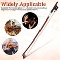 thumbnail image 3 of SHINYPASING Professional Wooden Violin Bow with Natural Horsetail Hair Well Balanced for Practice Use, 3 of 7
