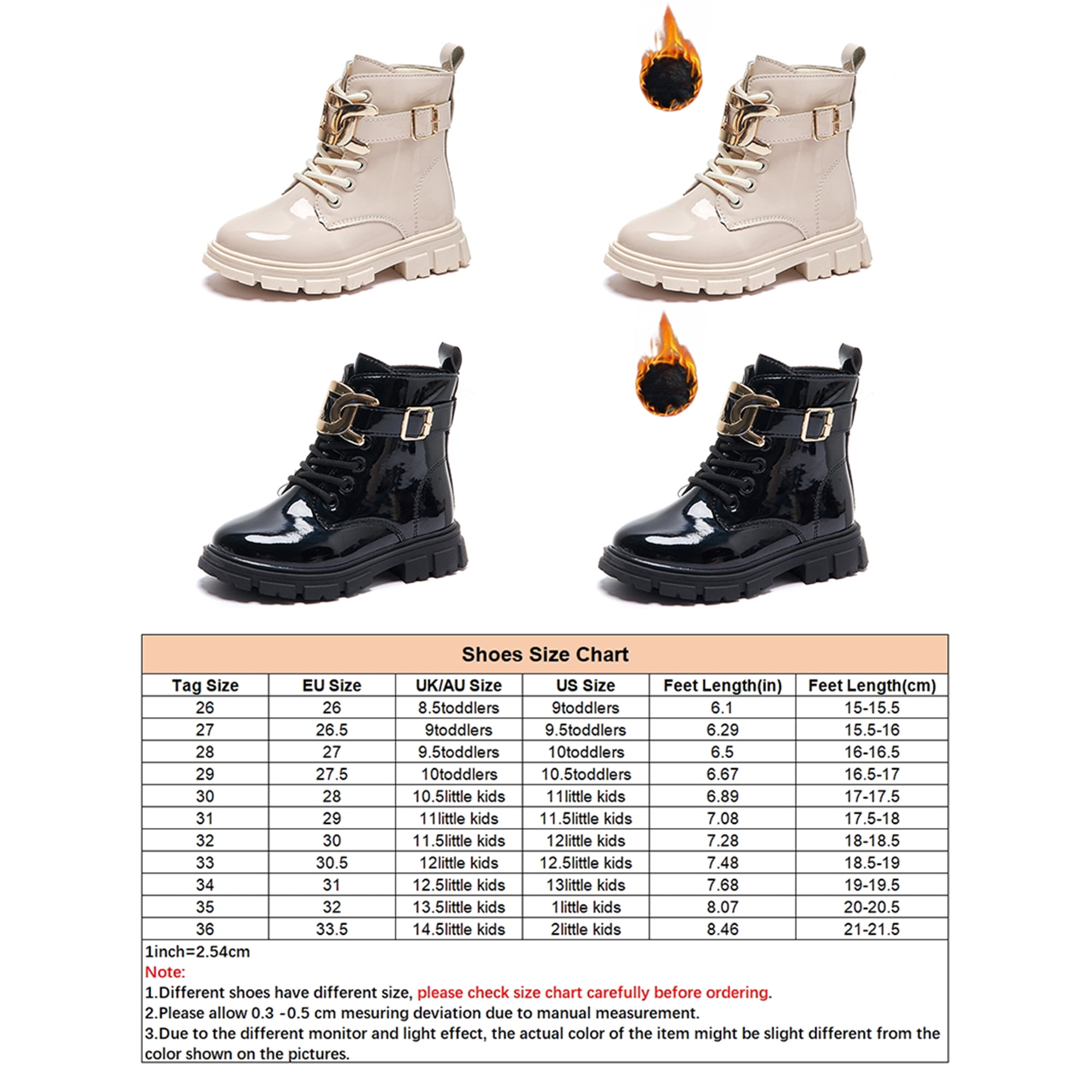 Girls combat boots size 2 2025