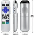 thumbnail image 3 of Remote for Roku TV Remote, 2-Pack TV Remotes Compatible for TCL Roku/Onn Roku/Hisense Roku/Philips Roku/Sharp Roku/Westinghouse Roku/Insignia Roku TV [Replacement Remote Control ONLY for TV], 3 of 7