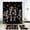Skeleton and Pumpkin, variant on FRAMICS Halloween Shower Curtain Sets with Rugs, 16 Pc Pumpkin Spooky Ghost Bathroom Sets, Black Waterproof Fabric Shower Curtain with 12 Hooks and Toilet Rugs