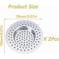 thumbnail image 2 of Pcs Kitchen Sink Strainer, Sink Drain Strainer, Kitchen Sink Grid, Stainless Steel Sink Strainer, for Kitchen/Bathroom Sink Anti-Clog Strainer, 2 of 4