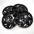 thumbnail image 2 of TuningPros WSC-007BB15 Set of 4 Matte Black Hubcaps 15" - Hub Caps Wheel Skin Cover 15 inches 4 Pcs Set, 2 of 4