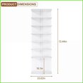 thumbnail image 6 of Rotating Shoe Rack 7-Tier 360° Revolving, Fits 28 Pairs, White | Modern | Bedroom, 6 of 19