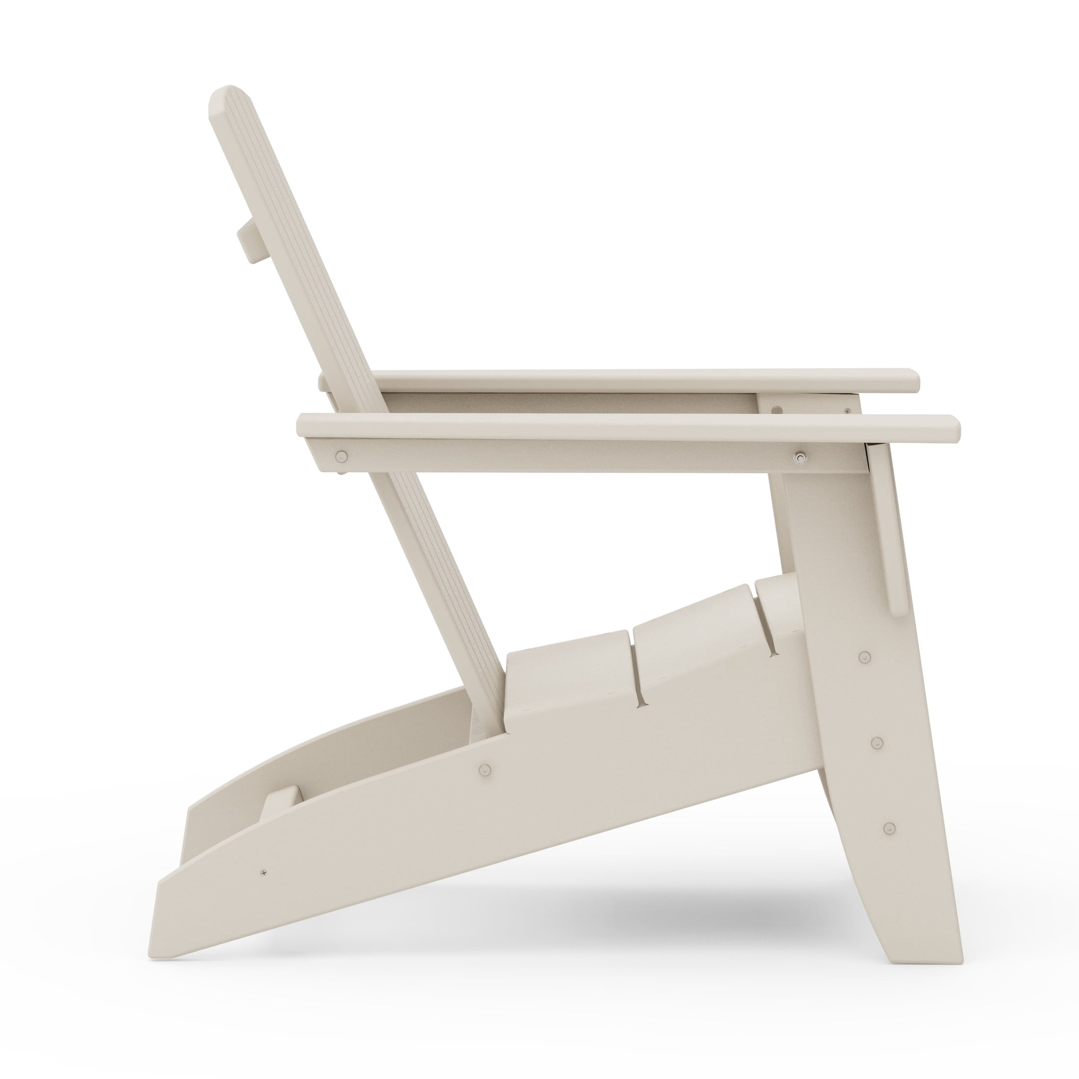 Better Homes & Gardens by POLYWOOD Southlake Outdoor Modern Adirondack Chair, All-Weather HDPE, Patio Seat, Sand
