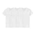 thumbnail image 1 of Playera Fruit of the Loom para Hombre, Cuello V, Algodón Sustentable Blanca 3 Piezas, Talla CH, 1 of 4