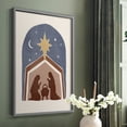thumbnail image 5 of Boho Nativity I Framed Print in Gray Solid Wood Framed Print No Nail Hanging, 5 of 6