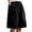 Black, variant on Women’s Minimalist Solid Color Faux Linen 5-Inch Shorts