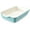 Blue, variant on 8x8 Baking dish, Square Baking Pan, Ceramic Casserole Dishes for Oven, Cake Pan with Handle, for Brownie, Lasagna, Casserole, 2 Quart, Home Gift, Bright White