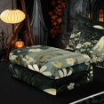 thumbnail image 5 of Homewish Halloween Ghost Zipper Twin Comforter Sets with Fitted Sheet and 2 Pillowcases, Daisy Flower Zipper Bedding Set, Dark Sage Off White, Black Reversible, 5 of 7