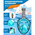 thumbnail image 7 of QingSong Full Face Snorkel Mask for Adults & Kids, Snorkeling Gear with Camera Mount, 180 Degree Panoramic View Snorkel Set Anti-Fog Anti-Leak, 7 of 7
