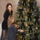 thumbnail image 4 of Lazo de Navidad de Pana Negro, Decoración del Hogar Ropa de Apparell, 4 of 6