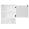 thumbnail image 5 of Wall Mount Bathroom Cabinet Wooden Medicine Cabinet Storage Organizer with Doors and Shelf Cottage Collection Wall Cabinet (White10), 5 of 14