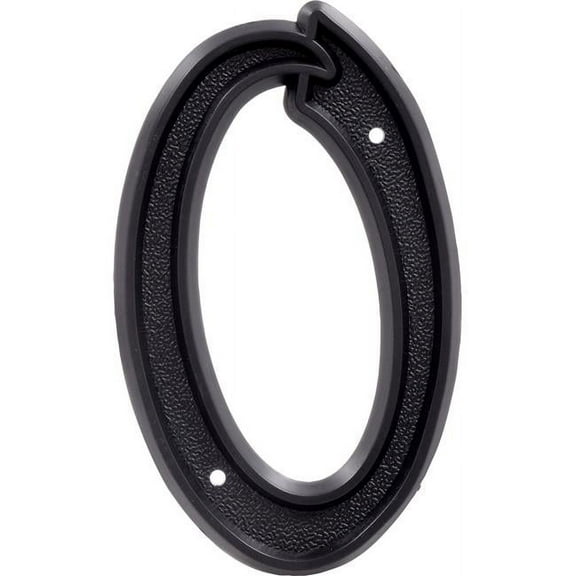 HOUSE NUMBER 0 BLACK 6IN/CD