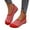 Red, variant on Shallow Mouth Wide Toe Flat Soled Slip On Shoes For Women Fly Knit Breathable Lazy Work Women's Soft Orthopedic Woven Go Walking Foam Arch Support Hands In Sneakers