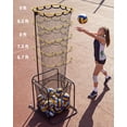 thumbnail image 3 of EDTara Portable Volleyball Setter Training Net, Adjustable to 5 Heights and Angles, Quick Setup with Lockable Wheels, Ideal for Indoor or Outdoor Volleyball Practice, 3 of 8