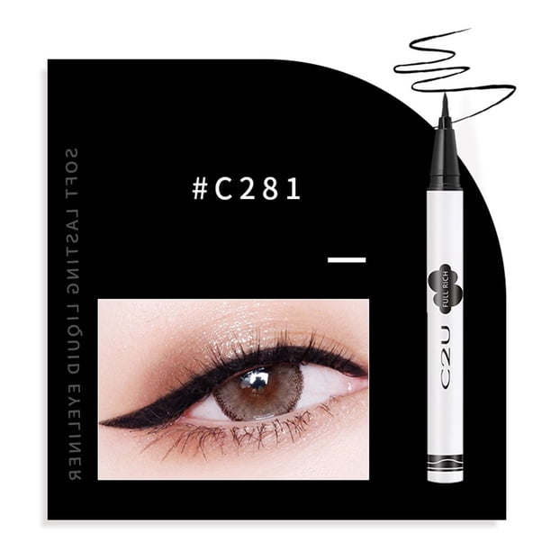 XWSHYW Lápiz de Ojos Lápiz Delineador de Ojos Líquido, a Prueba de Aceite, Sin Manchas, de Secado Rápido, Delgado, Lápiz de Gusano de Seda Tumbado 2 Ml