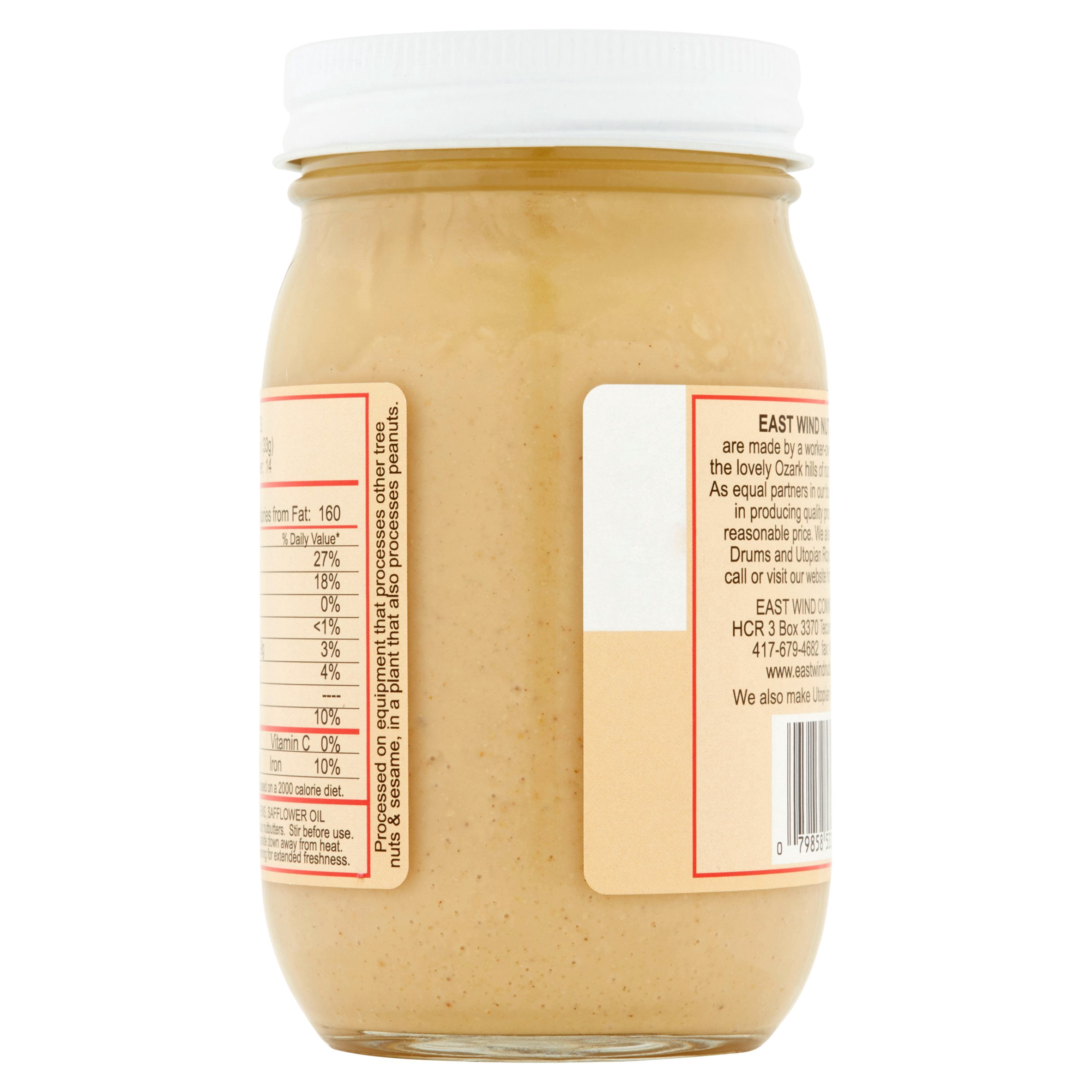 East Wind Nut Butters Raw Cashew Butter, 16 oz