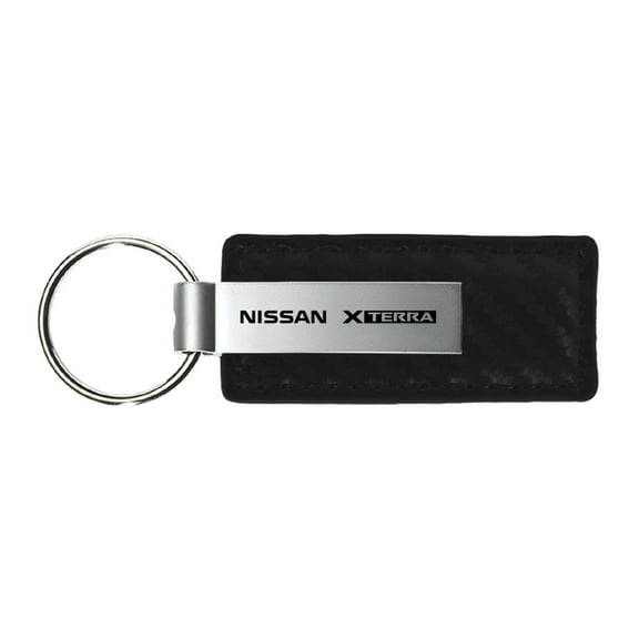 Nissan Xterra Carbon Fiber Leather Key Chain (Black)