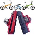 thumbnail image 3 of Pastillas de freno de bicicleta Macarena Fit 55 mm Caucho Durable Cajón de metal Ligero Pinza rojo, 3 of 8