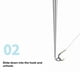 thumbnail image 5 of Greeniant Anzuelo de pesca dispositivo de desacoplamiento de Garganta Profunda accesorios de carpa removedor de pinchazos ciegos Extractor de anzuelo Pescar Gris Greeniant OD032355-03, 5 of 6