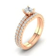 thumbnail image 2 of 1.00 Carat TW Diamond Solitaire Bridal Set Engagement Rings in 10k Rose Gold (G-H, I2), 2 of 5