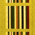 thumbnail image 1 of Ahgly Company Machine Washable Indoor Square Abstract Yellow Contemporary Area Rugs, 4' Square, 1 of 4