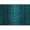 thumbnail image 1 of Ahgly Company Indoor Rectangle Abstract Turquoise Blue Contemporary Area Rugs, 2' x 3', 1 of 4