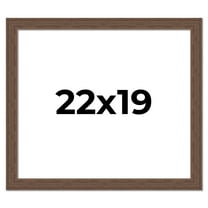22x19 Frame Brown Farmhouse Solid Wood Picture Frame Width 1.5 Inches | Interior Frame Depth 0.5