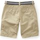 thumbnail image 2 of Aeropostale Shorts chinos casuales con cinturón de longitud clásica para hombre, marrón, 36 Aeropostale chino, 2 of 2
