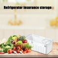 thumbnail image 4 of Meggemo Refrigerator Fish Meat Storage Box with Drain Basket Airtight Sealing Food Container Keep Fresh for Seafood Vegetables Fruits Kitchen Pantry Organization, 4 of 6