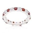 thumbnail image 3 of Mini Jessica Band with Garnet Cubic Zirconia Size 5, 3 of 4