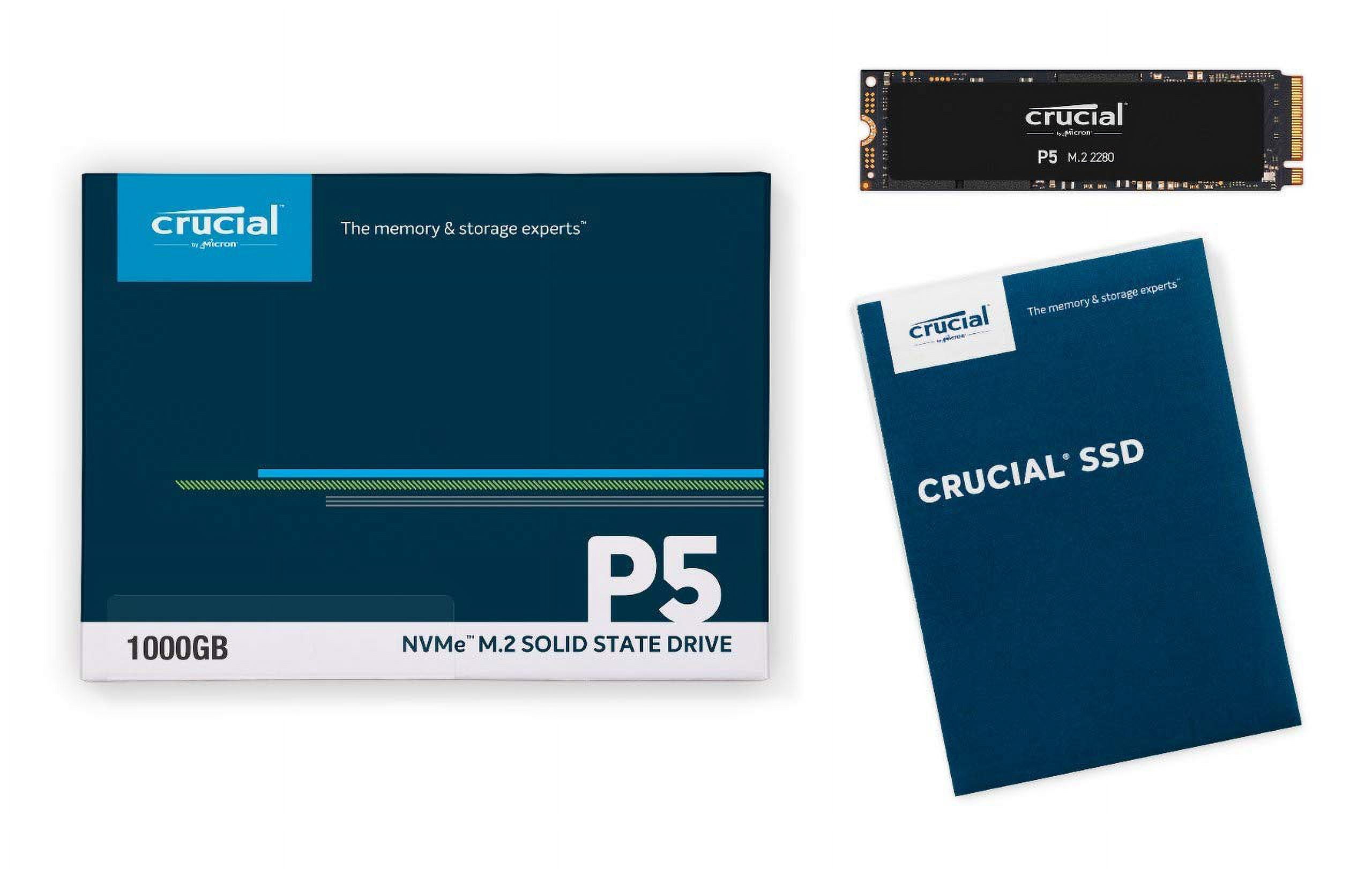 Crucial P5 1TB 3D NAND NVMe Internal SSD, up to 3400MB/s