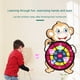 thumbnail image 3 of Tablero de dardos de bola pegajosa Bewildely para niños portátil desmontable, 3 of 6