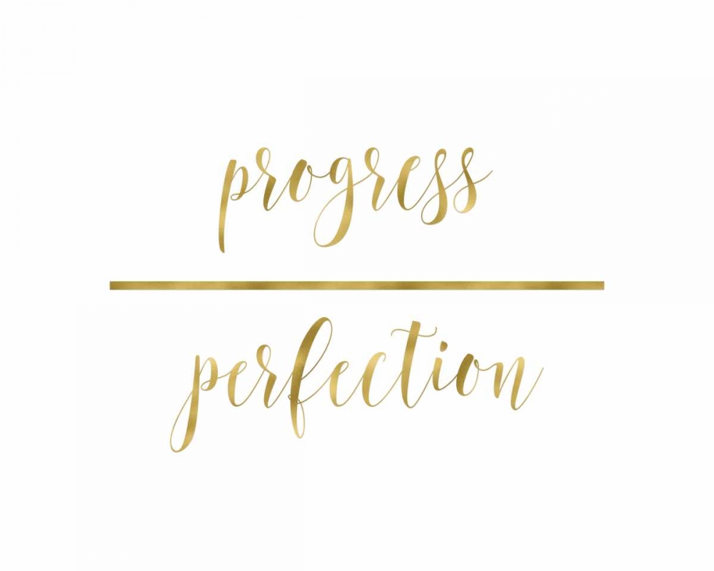 Progress Over Perfection Poster Print by Tara Moss (8 x 10)