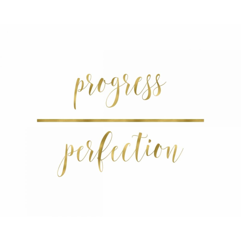 Progress Over Perfection Poster Print by Tara Moss