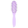 thumbnail image 1 of Peine para el cabello de menisco, peine húmedo y seco, cepillo de masaje para el cabello de peluquería de nailon, color morado, 1 of 8