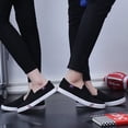 thumbnail image 3 of Zapatos de lona de estilo coreano de primavera, zapatos sin cordones para hombre, zapatos blancos para pareja, zapatos de moda, zapatos transpirables para hombre, talla extra grande, 3 of 6