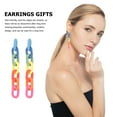 thumbnail image 6 of LOLIPPYY Acrylic Chunky Chain Link Dangle Earrings for Women, Colorful Assorted Set, Perfect for Parties, Festivals, Daily Fashion Wear, 6 of 8