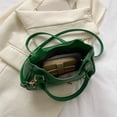 thumbnail image 2 of Bolso de hombro Hobo para mujer, PU suave, Punk, con remaches, Bolso de mano para niñas, bandolera (verde), 2 of 8