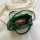 thumbnail image 2 of Bolso de hombro Hobo para mujer, PU suave, Punk, con remaches, Bolso de mano para niñas, bandolera (verde), 2 of 8
