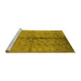 thumbnail image 2 of Ahgly Company Machine Washable Indoor Rectangle Oriental Yellow Traditional Area Rugs, 7' x 9', 2 of 4