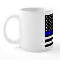 thumbnail image 2 of CafePress - Blue Lives Matter Flag - 20 Oz White Ceramic Mega Mug, 2 of 5