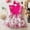 Hot Pink, variant on ITSAME Baby Girls Tutu Dress, Flutter Ruffle Crewneck Cute Bow Summer Fashion Puffy Tulle Princess Dress White 12-18M