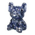 thumbnail image 4 of Axioma Cute Bulldog Figurine Ornament Tabletop Decor Miniature Statue Animal Sculpture Dark Blue, 4 of 10