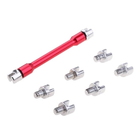 Universal Motorcycle Wheel Tire Set Handle Repair Tool 8 Size 5.4mm-6.8mm - Red/Blue , Red