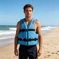thumbnail image 6 of Cadancy Adult Life Jacket Boating Safety Vest Adjustable Straps Reflective Strips High Buoyancy PFD Water Sports Swimming Fishing Kayak Emergency Gear Universal Fit, 6 of 6