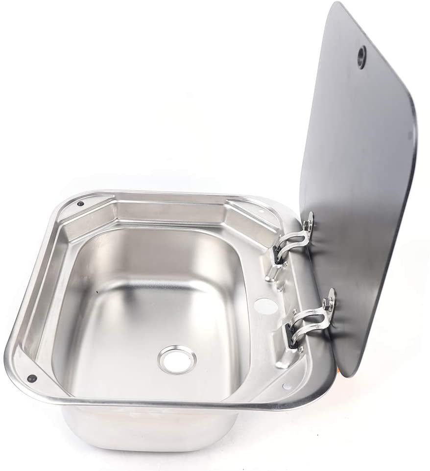 Stainless Steel Polished Sink Round Caravan Sink Small Space Sink 290mm Dia 