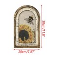 thumbnail image 4 of Yaoyar Vintage Wall Art Framed, Retro Countryside Autumn Wildflower Field Landscape Canvas Painting Farmhouse Decor Wall Art, Rustic Fall Landscape Bathroom Wall Decor for Bedroom Living Room, 4 of 6