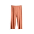 thumbnail image 3 of Frostluinai Women's Capri Pajama Pants Cotton Elastic Waist Pj Pants Sleep Bottoms Loungewear Solid Soft Comfy Sleepwear XL-5XL, 3 of 7