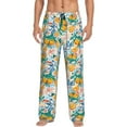 thumbnail image 1 of Fotbe Colorful Fruits Pantalones de Pijama para Hombre, Pantalones de Dormir, Pantalones de Casa con Cintura Ajustable y Bolsillos-Large, 1 of 6